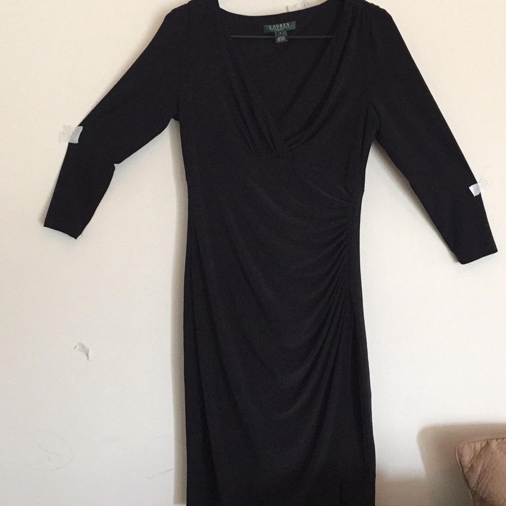 Black fitted dress